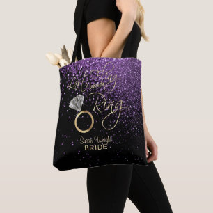 Letztes Flug vor dem Ring Bachelorette - Lila Tasche