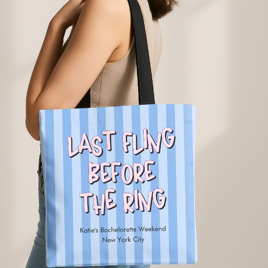 Letztes Flug vor dem Ring Bachelorette Tasche