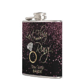 Letztes Flug vor dem Ring - Rose Gold Flachmann (Links)