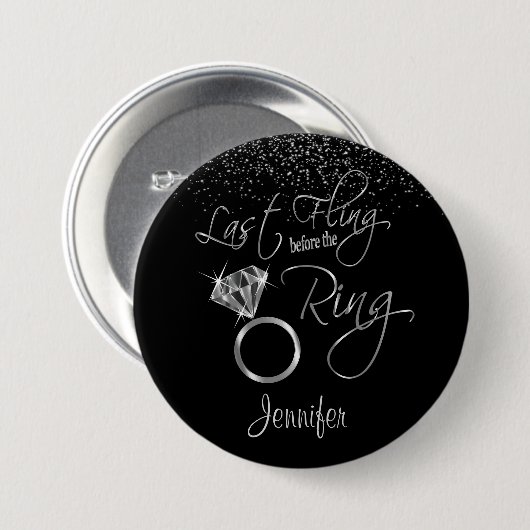 Letztes Flug vor dem Ring - Silber Button (Vorne & Hinten)