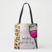 Letztes Flug vor dem Ring Wild Print Bachelorette