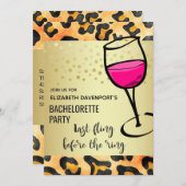 Letztes Flug vor dem Wilden Ring-Junggeselinnen-Ab Einladung (Vorne/Hinten)