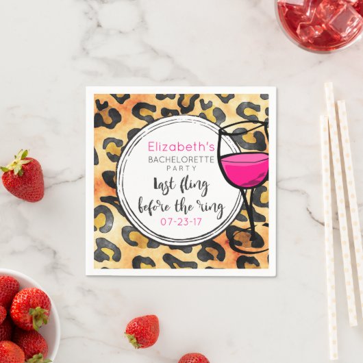 Letztes Flug vor dem Wilden Ring-Junggeselinnen-Ab Serviette (Beispiel)