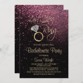 Letztes Flug vor der Bachelorette Rose Gold Einladung (Vorne/Hinten)