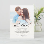 Letztes Foto Einladung zur Hochzeit (Stehend Vorderseite)