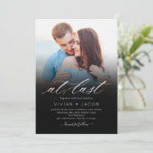 Letztes Foto Einladung zur Hochzeit (Stehend Vorderseite)