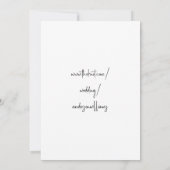 Letztes Foto Hochzeit speichern Sie das Datum Save The Date (Rückseite)