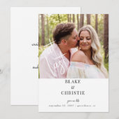 Letztes Foto Hochzeit speichern Sie das Datum Save The Date (Vorne/Hinten)