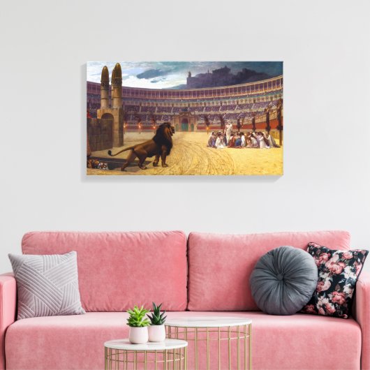 Letztes Gebet der christlichen Märtyrer | J-L Gé Leinwanddruck (Insitu (Wohnzimmer))