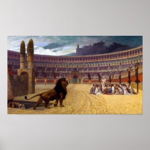 Letztes Gebet der christlichen Märtyrer   J-L Gé  Poster