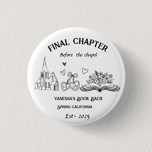 Letztes Kapitel vor dem Kapellbuch Bachelorette Button (Vorderseite)