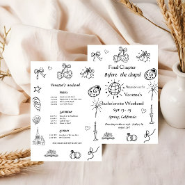 Letztes Kapitel vor dem Kapellbuch Bachelorette Einladung