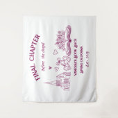 Letztes Kapitel vor dem Kapellbuch Bachelorette Wandteppich (Vorderseite)