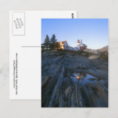 Letztes Licht an Pemaquid Point Postkarte (Vorne/Hinten)