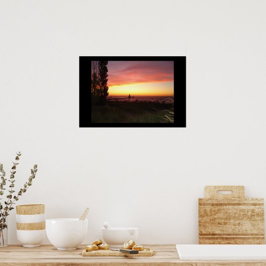 Letztes Licht auf St. Joseph Poster (Küche)