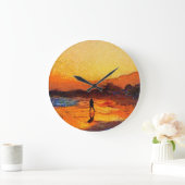 Letztes Licht der Sonnenuntergang Akrylwand Uhr (Zuhause)