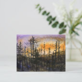 "Letztes Licht" Landstraßen Postkarte (Stehend Vorderseite)