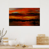 Letztes Licht Poster (Küche)