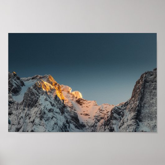 Letztes Licht vor Sonnenuntergang Poster (Vorne)