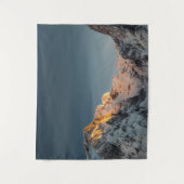 Letztes Licht vor Sonnenuntergang Wandteppich (Vorderseite)