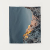 Letztes Licht vor Sonnenuntergang Wandteppich (Vorderseite)