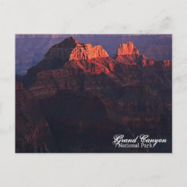 Letztes Light Sunset Glow Grand Canyon North Rim Postkarte