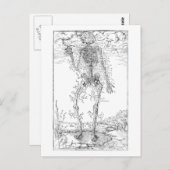 Letztes Nerv - Halloween Skelett Postkarte (Vorne/Hinten)