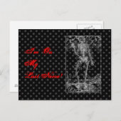 Letztes Nerv - Halloween Skelett Postkarte (Vorne/Hinten)