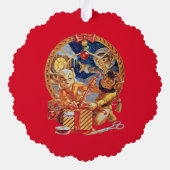 Letztes Paket Ornament Karte (Rückseite)