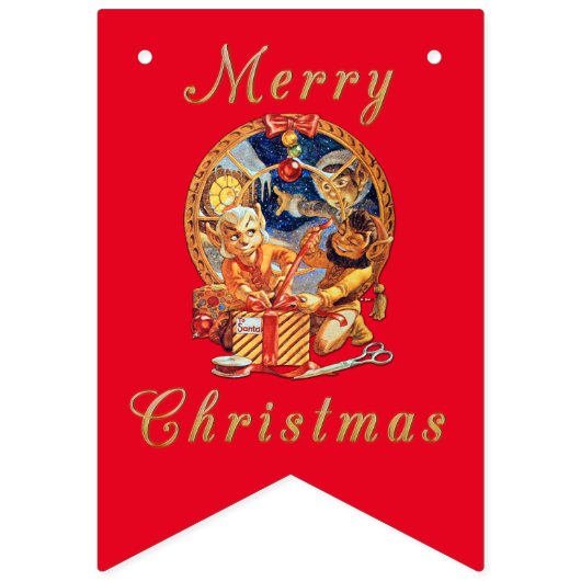 Letztes Paket Wimpelkette (Dritte Fahne)