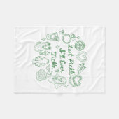 Letztes Pickle Ill je Tickle Funny Pickle Bachelor Fleecedecke (Vorderseite (Horizontal))