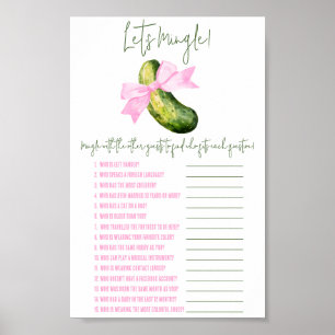 Letztes Pickle, lass uns ein Duschspiel mischen Poster
