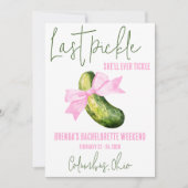 Letztes Pickle Sie wird immer kitzeln Junggeselinn Einladung (Vorderseite)