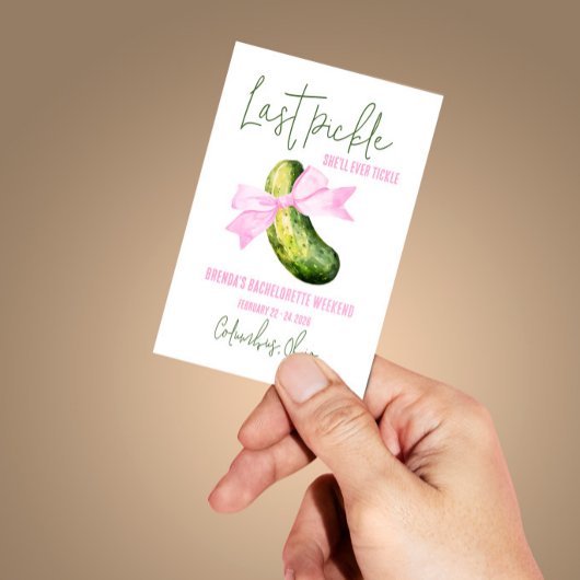 Letztes Pickle Sie wird immer kitzeln Junggeselinn Quadratischer Aufkleber