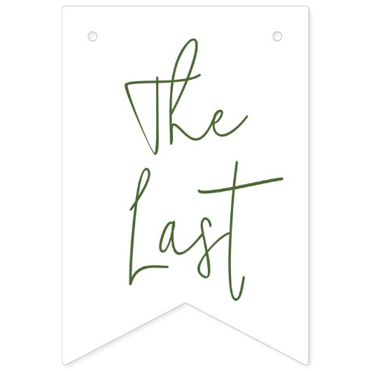 Letztes Pickle Sie wird immer kitzeln Junggeselinn Wimpelkette (Zweite Fahne)