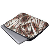 Letztes recycelnd Digitalbild, rot bis beige Laptopschutzhülle (Vorne Knopf)