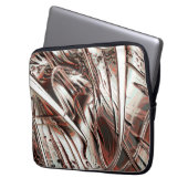 Letztes recycelnd Digitalbild, rot bis beige Laptopschutzhülle (Vorderseite Links)