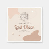 Letztes Retro-Junggeselinnen-Abschied-Papier für d Serviette (Vorderseite)