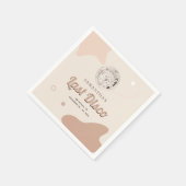 Letztes Retro-Junggeselinnen-Abschied-Papier für d Serviette (Ecke)