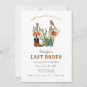 Letztes Rodeo Bachelorette Wochenende Einladung (Vorderseite)
