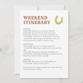 Letztes Rodeo Bachelorette Wochenende Einladung (Rückseite)