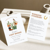 Letztes Rodeo Bachelorette Wochenende Einladung