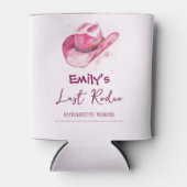 Letztes Rodeo Bachelorette Wochenende | Rosa Dose Dosenkühler (Vorderseite)