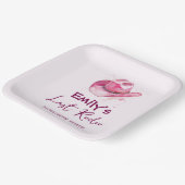 Letztes Rodeo Bachelorette Wochenende | rosa Papie Pappteller (Gewinkelt)