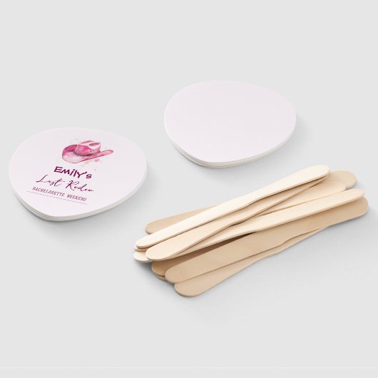 Letztes Rodeo Bachelorette Wochenende | Rosa Set d Fächer (Non-assembled)