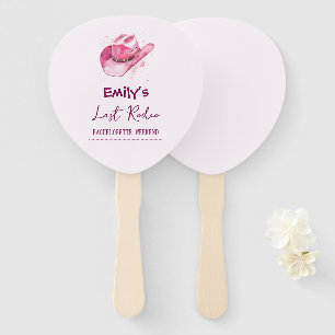 Letztes Rodeo Bachelorette Wochenende   Rosa Set d Fächer