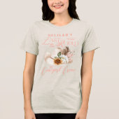 Letztes Rodeo Chic Cowgirl Hat Western Brautparty Tri-Blend Shirt (Vorderseite)