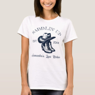 Letztes Rodeo Chinoiserie Blue Junggeselinnen-Absc T-Shirt