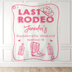 Letztes Rodeo Cowgirl Bachelorette Wochenende Wandteppich