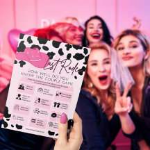 Letztes Rodeo Cowgirl Brautparty Bachelorette Game